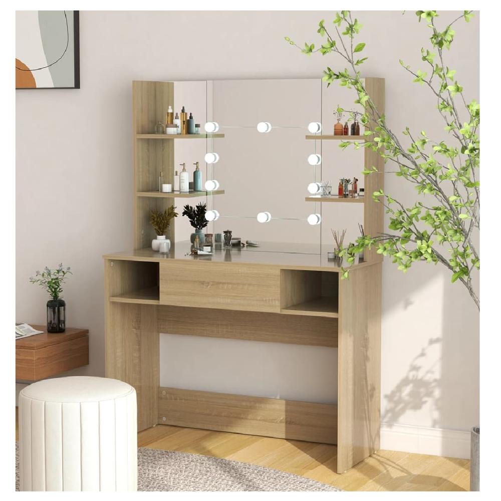 Tocador Juvenil TU MESITA Olimpia color Duna 1 cajón mas espejo