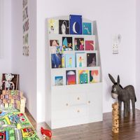 Librero Infantil TU MESITA Yumi color Blanco 2 puertas 2 cajones