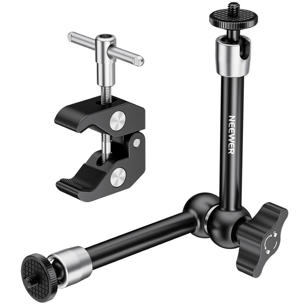 NEEWER 25cm Magic Arm Ajustable Para Flash/Luz LED/Micrófono/Monitor/SmallRig Jaula Cámara