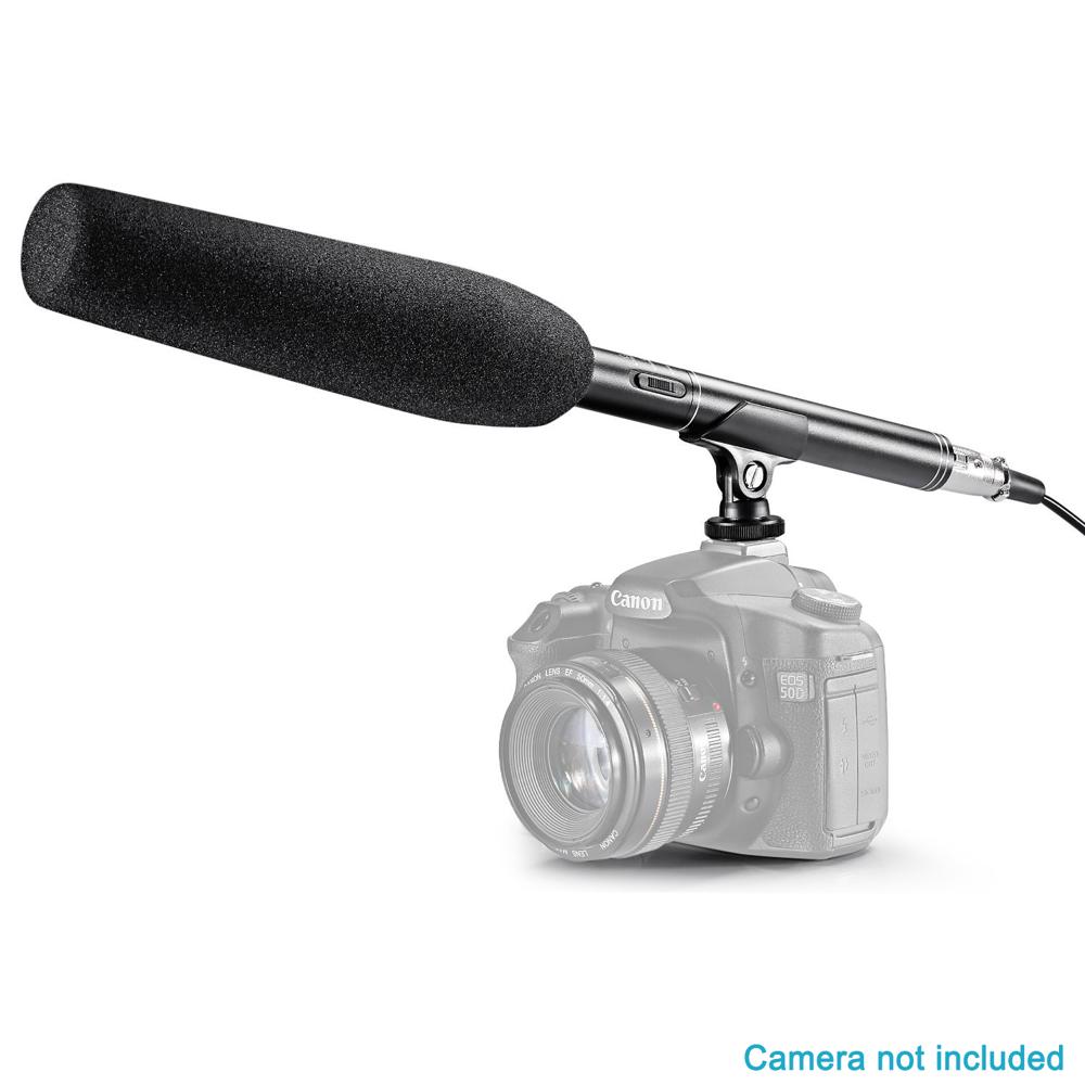 Neewer 36 cm Micrófono Mono Unidireccional Para Video Cámara Y Cámara Réflex Digital