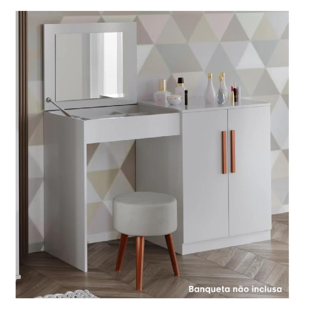 Tocador Moderno TU MESITA Fabiana color Marrón 3 puertas