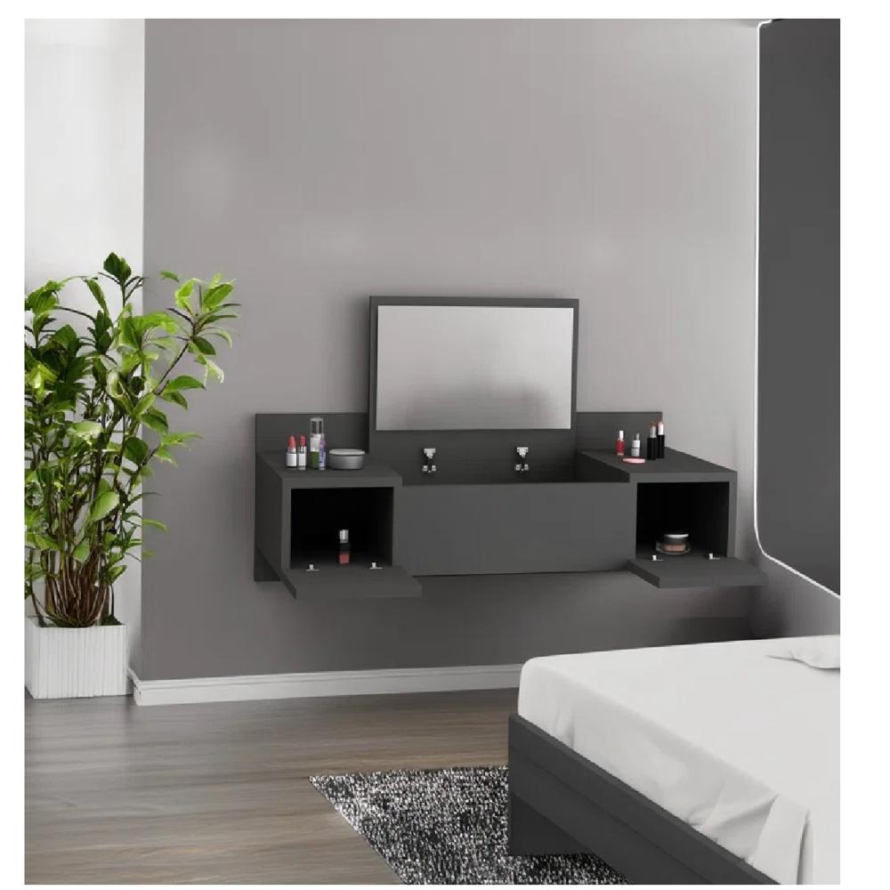 Tocador Flotante TU MESITA Robín color Negro 3 puertas