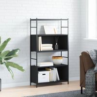 Estante Librero Industrial TU MESITA Ringo color Negro 2 niveles