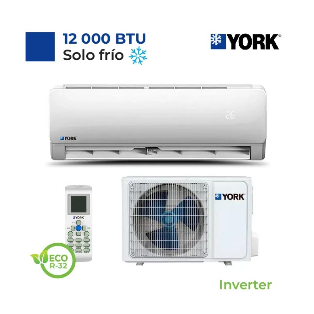 Aire Acondicionado York Split Pared De 12,000 Btu/H Inverter Frío Solo