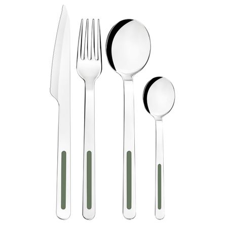 Juego de Cubiertos Vik Tramontina de Acero Inoxidable 24 Pzas Verde Juego de Cubiertos Vik Tramontina de Acero Inoxidable 24 Pzas Verde
