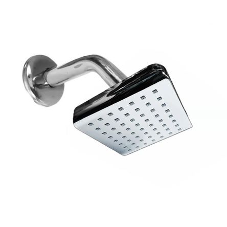 Cabeza de Ducha Cuadrada 4x4 Borde Ovalado Giratorio C&A Cabeza de Ducha Cuadrada 4x4 Borde Ovalado Giratorio C&A