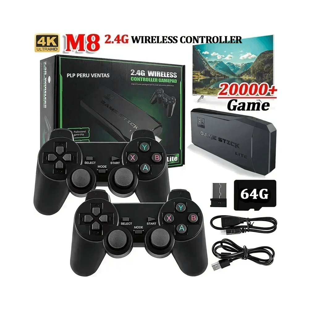 CONSOLA VIDEOJUEGOS RETRO M8 MANDO RECARGABLE CONSOLA VIDEOJUEGOS RETRO M8 MANDO RECARGABLE