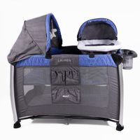 Cuna Corral Moises con Cambiador Ebaby Lauren EB730 Azul