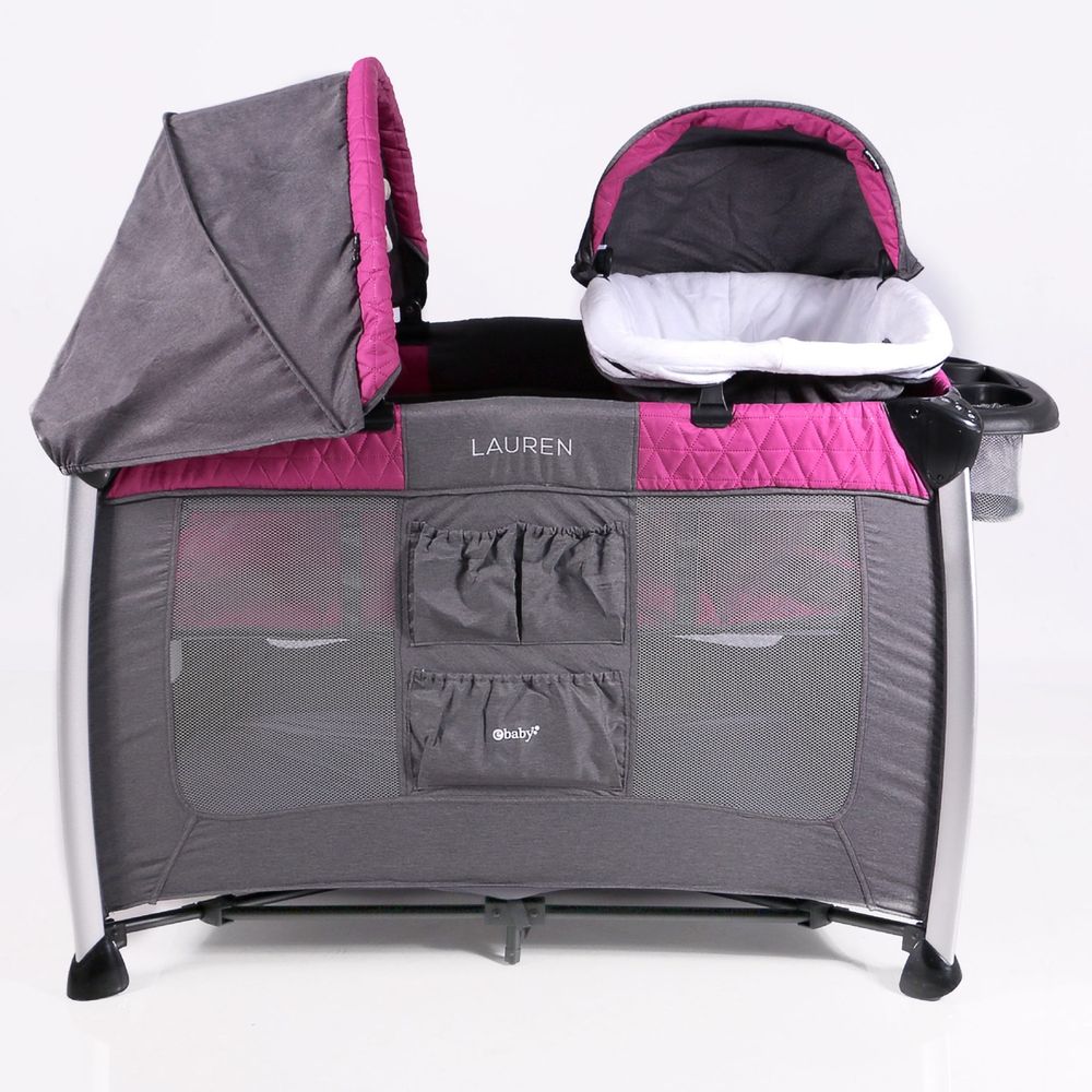Cuna Corral Moises con Cambiador Ebaby Lauren EB730 Rosado Cuna Corral Moises con Cambiador Ebaby Lauren EB730 Rosado