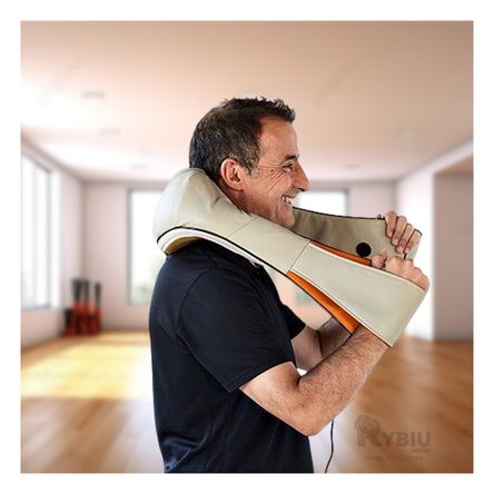 Masajeador Cervical Electrico con Infrarrojo en Anaranjado Masajeador Cervical Electrico con Infrarrojo en Anaranjado