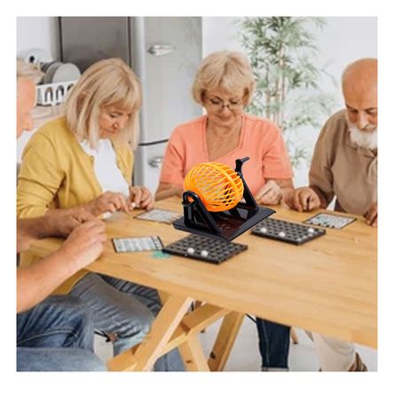 Bingo Clasico con 90 Numeros Mediano Negro Y+Papel de Regalo Bingo Clasico con 90 Numeros Mediano Negro Y+Papel de Regalo