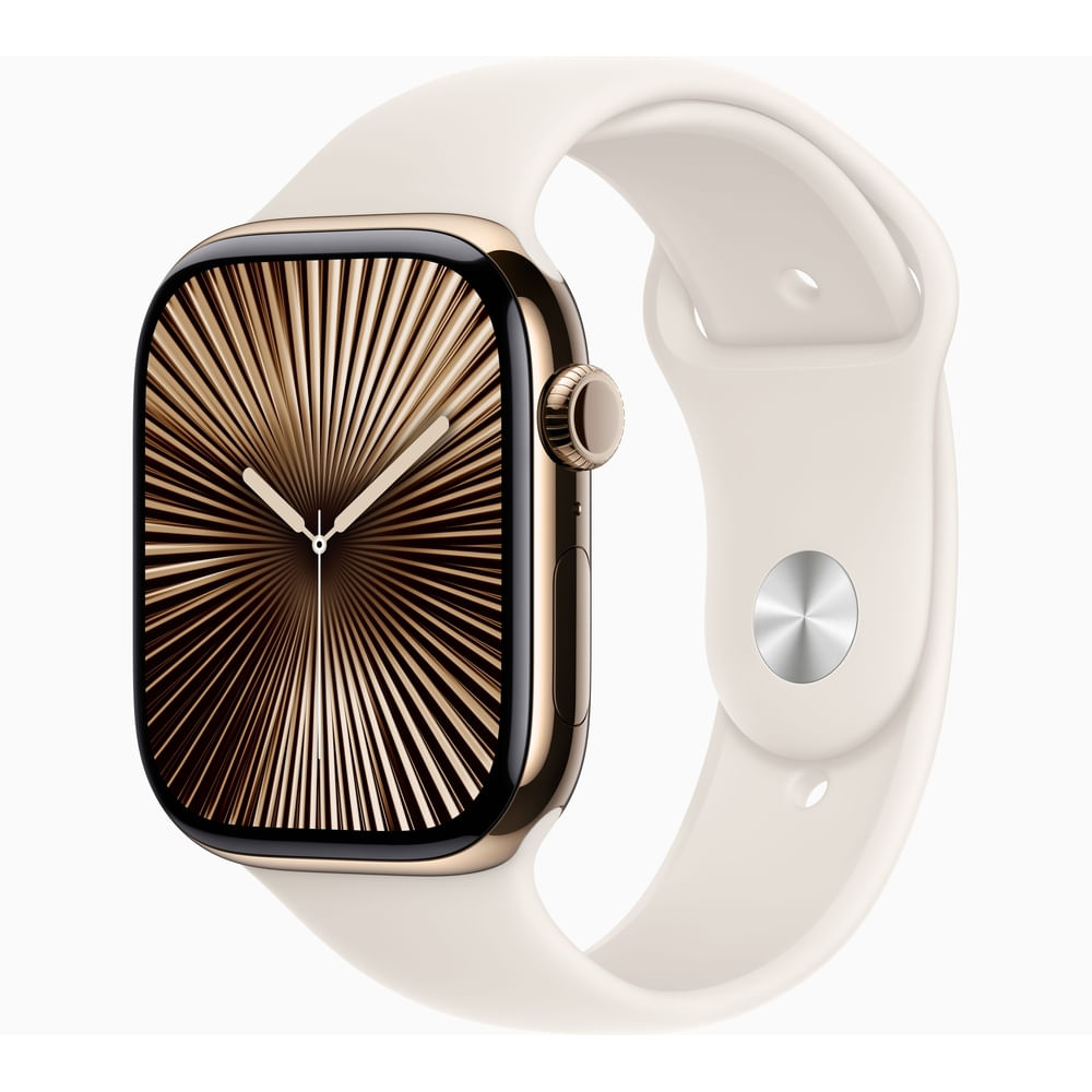Apple Watch Series 10 Titanium (GPS + Celular) 46 mm SM - Oro Sport ...