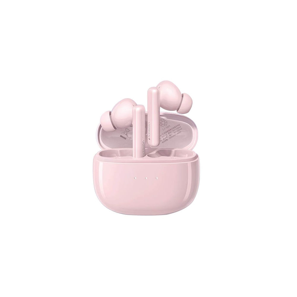 Audífonos HiTune T3 UGREEN Cancelación de Ruido Bluetooth TWS Rosado Audífonos HiTune T3 UGREEN Cancelación de Ruido Bluetooth TWS Rosado
