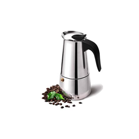 Cafetera Espresso Maker Italiana 6 Tazas Acero Inoxidable Cafetera Espresso Maker Italiana 6 Tazas Acero Inoxidable
