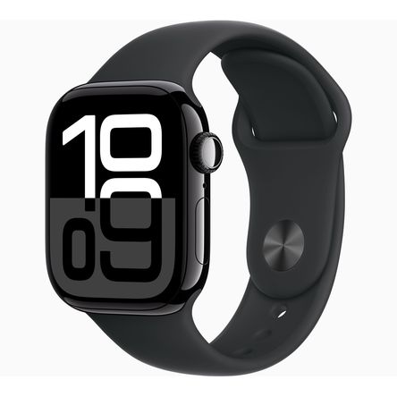 Apple Watch Series 10 Aluminio (GPS + Celular) 42 mm ML - Negro Sport Band Negro