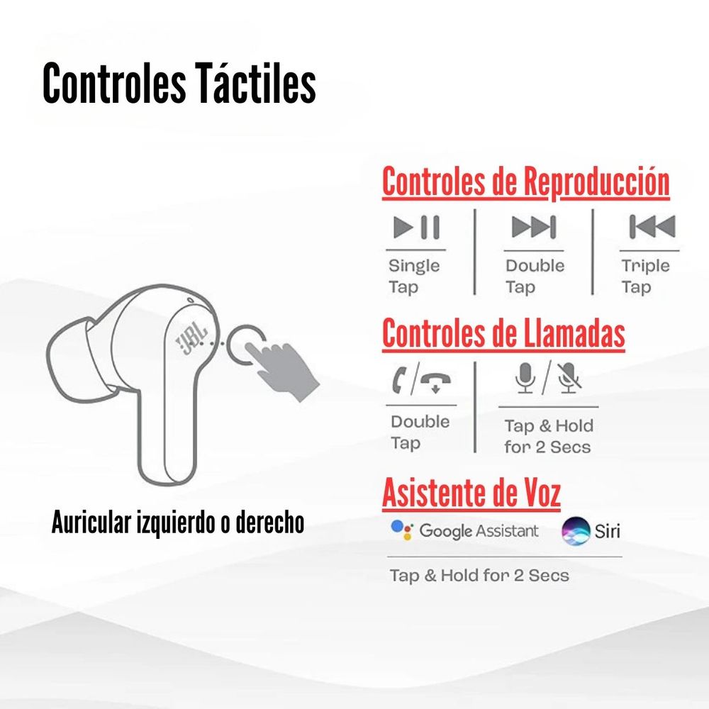 Audífono JBL Wave 200TWS True Wireless Blanco - Promart