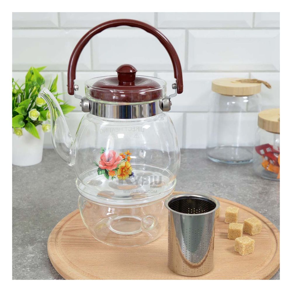 Jarra de Vidrio para Cafe y Te de 600 ml Transparente Jarra de Vidrio para Cafe y Te de 600 ml Transparente