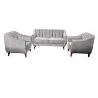 Juego de Sala Mallma Deco 3 1 1 Avanico Plata