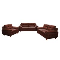 Juego de Sala Mallma Deco 3 2 1 Tokio Chocolate