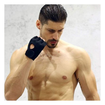 Guantes Comodos para Ejercitarse de Color Negro Y+Stickers Guantes Comodos para Ejercitarse de Color Negro Y+Stickers