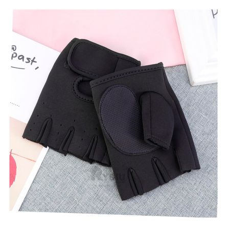 Guantes para Deporte Estandar Tono Negro Y+Papel de Regalo