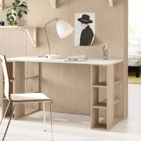 Escritorio Nacion Muebles Anna Color Duna con Blanco