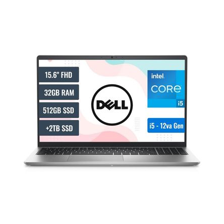 Laptop Dell Inspiron 3520 HKG7532G2T Intel Core i5 1235U 8GB RAM 512GB SSD y 2TB SSD 15.6 FHD