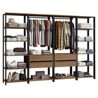 Ropero Valencia 258 cm Marrón/Negro 01