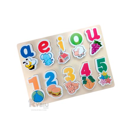 Rompecabeza para Aprendizaje Funcional de Madera Y+Stickers Rompecabeza para Aprendizaje Funcional de Madera Y+Stickers