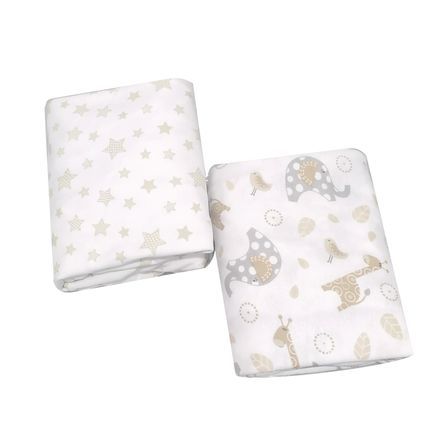 Sabanas Bajeras Bebe Cuna Colecho 100% Algodón x2 Sabanas Bajeras Bebe Cuna Colecho 100% Algodón x2