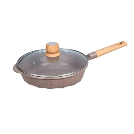 Sartén Antiadherente con Tapa - MGC N° 26 Color Café Sartén Antiadherente con Tapa - MGC N° 26 Color Café