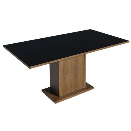 Mesa de Comedor Rectangular 6 Puestos 5275 Marrón/Negro Mesa de Comedor Rectangular 6 Puestos 5275 Marrón/Negro