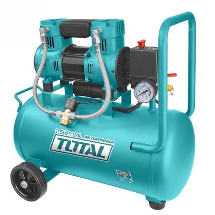 Compresora Silenciosa 24 Litros Total TCS1110242-5 Compresora Silenciosa 24 Litros Total TCS1110242-5