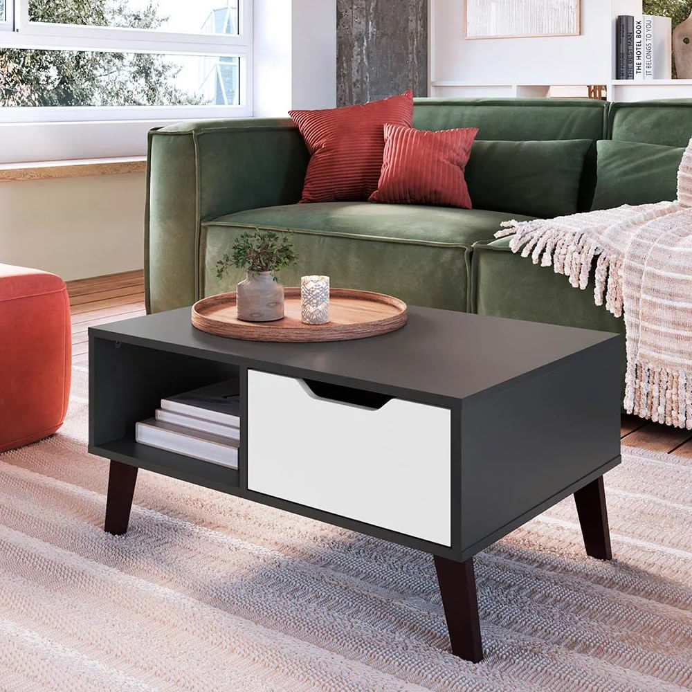 Mesa de Centro Nacion Muebles Marina Color Negro