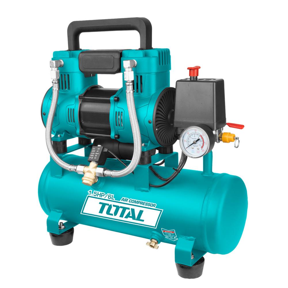 Compresora Silenciosa 6 Litros Total TCS1110062-5 Compresora Silenciosa 6 Litros Total TCS1110062-5
