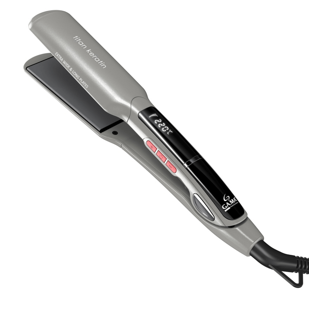 Plancha Alisadora Gama Titan Keratin Xwide Digital 450°F 230°C Plancha Alisadora Gama Titan Keratin Xwide Digital 450°F 230°C