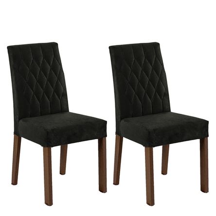 Sillas de Comedor 4256 x2 Marrón/Oxford Sillas de Comedor 4256 x2 Marrón/Oxford