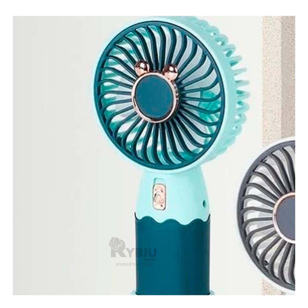 Ventilador Portatil con Orejitas en Color Verde Ventilador Portatil con Orejitas en Color Verde