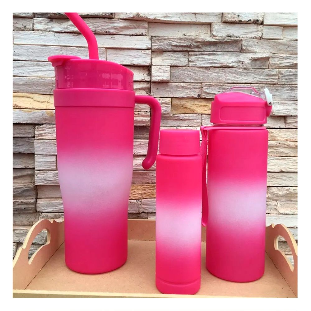 Tomatodo Trio 1200 ml 800 ml 300 ml Sticker 2D en Fucsia Tomatodo Trio 1200 ml 800 ml 300 ml Sticker 2D en Fucsia