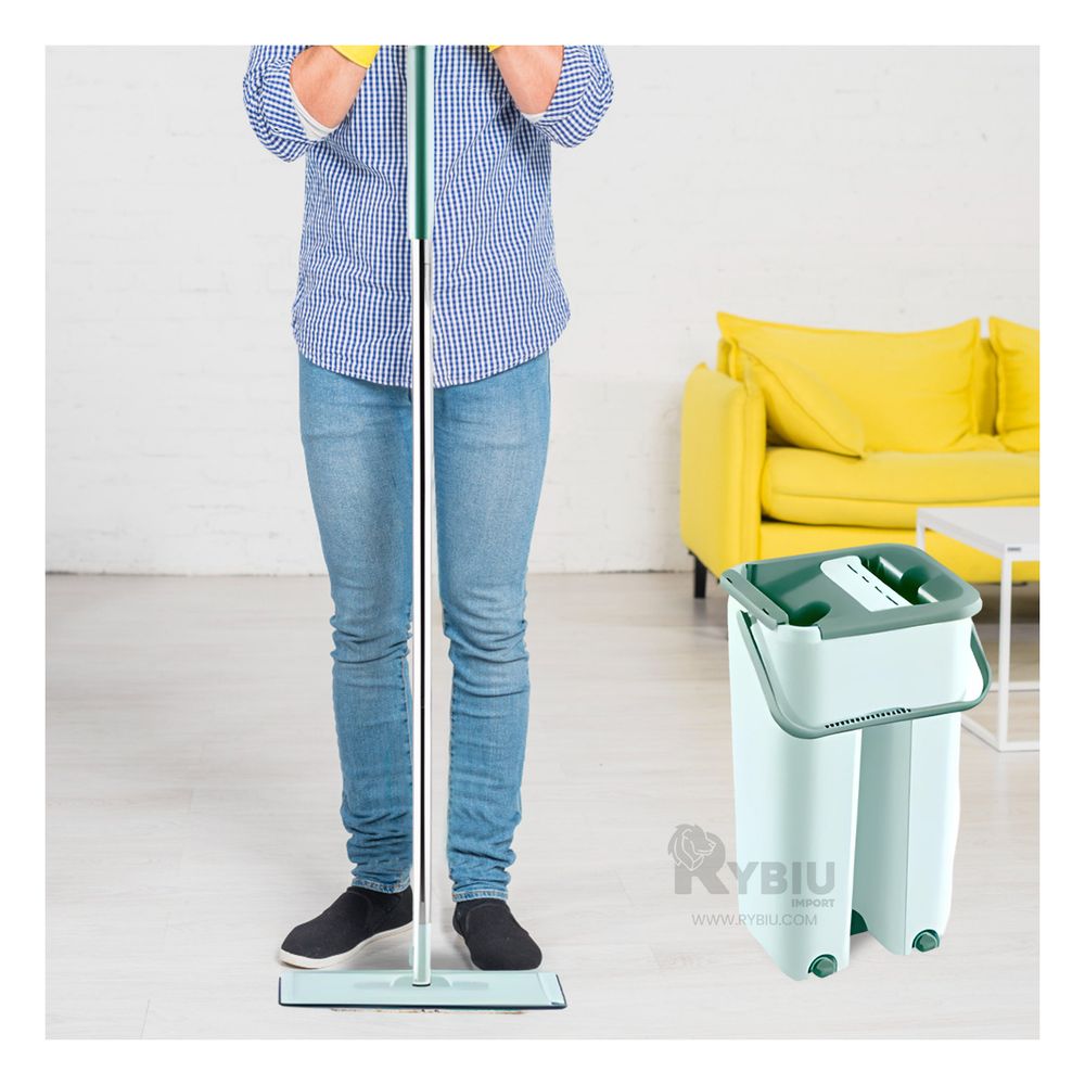 Trapeador Practico para el Hogar en Verde Agua Y+Agendita Trapeador Practico para el Hogar en Verde Agua Y+Agendita