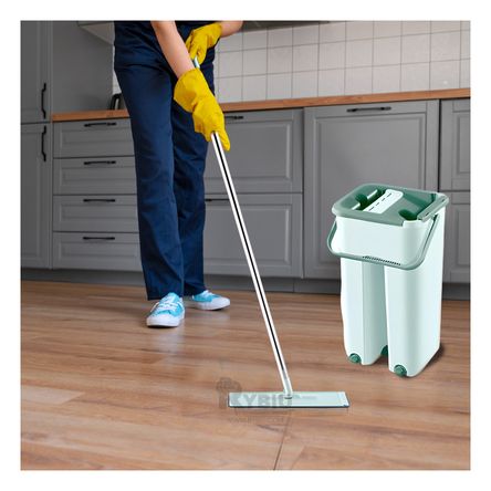 Trapeador Compacto de Color Verde Agua Y+Papel de Regalo Trapeador Compacto de Color Verde Agua Y+Papel de Regalo