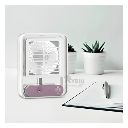 Ventilador Humidificador Portatil USB de Color Plomo