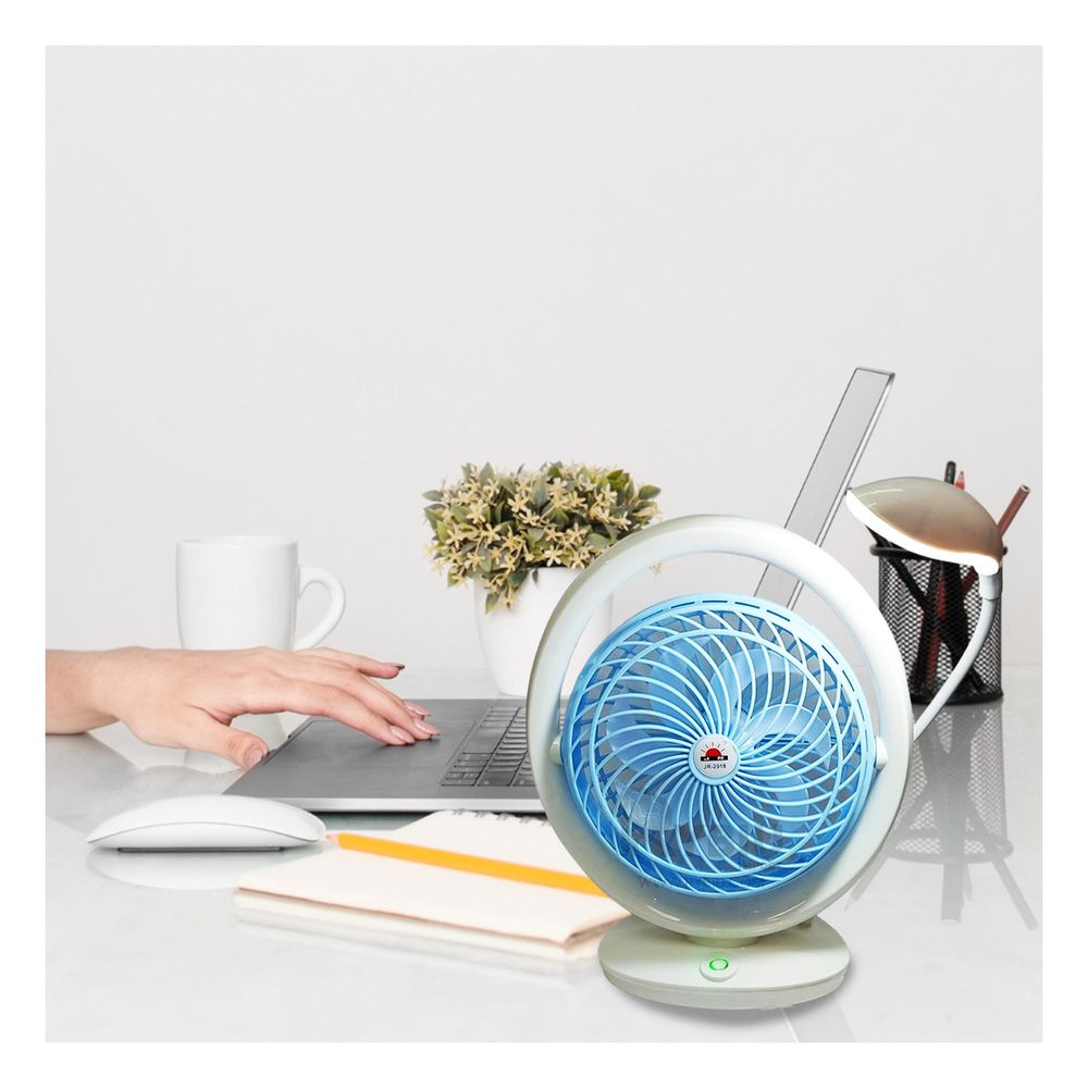 Ventilador Portatil de 3 Niveles Celeste Y+Papel de Regalo Ventilador Portatil de 3 Niveles Celeste Y+Papel de Regalo