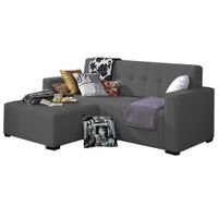 Sofa Mallma Deco Mantis + Banqueta Plomo