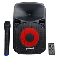 Parlante Portátil Halion RHA-8EB 300W PMPO micrófono inalámbrico UHF