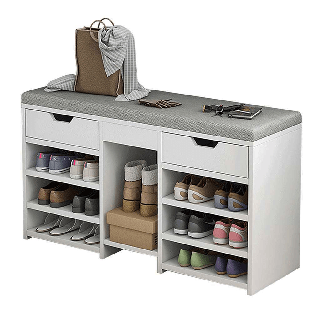 Zapatera con Asiento Odila Blanco - AMORE HOME Zapatera con Asiento Odila Blanco - AMORE HOME