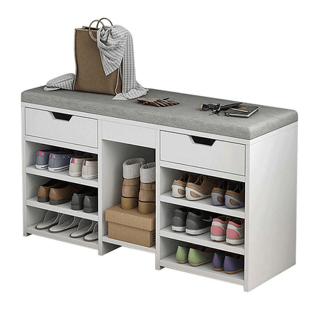 Zapatera con Asiento Odila Blanco - AMORE HOME Zapatera con Asiento Odila Blanco - AMORE HOME