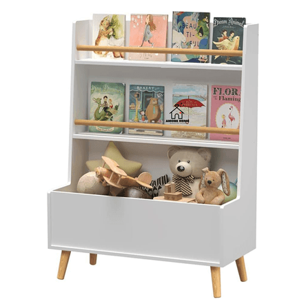 Librero Juguetero 2en1 Infantill Iray Blanco AMORE HOME Librero Juguetero 2en1 Infantill Iray Blanco AMORE HOME