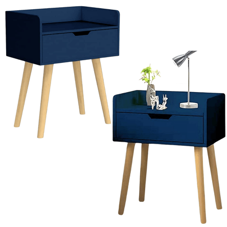 Velador x2und Samu Azul AMORE HOME