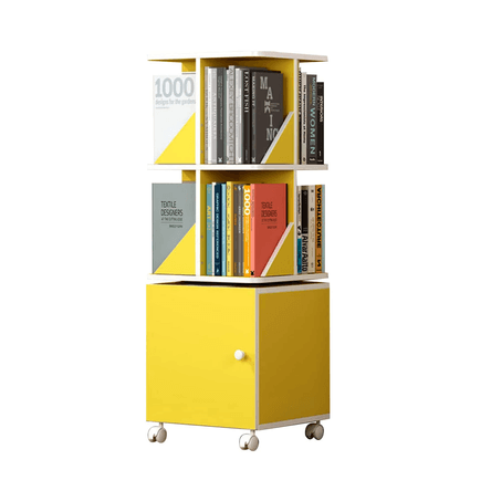 Librero con Ruedas 3 Niveles Mofo Amarillo Librero con Ruedas 3 Niveles Mofo Amarillo